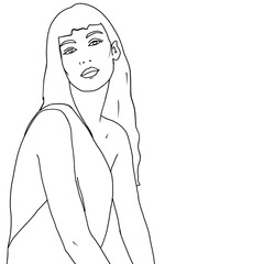 Illustration fashion portrait 