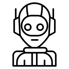Neutral AI Avatar Icon