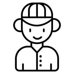 Avatar with Cap Icon