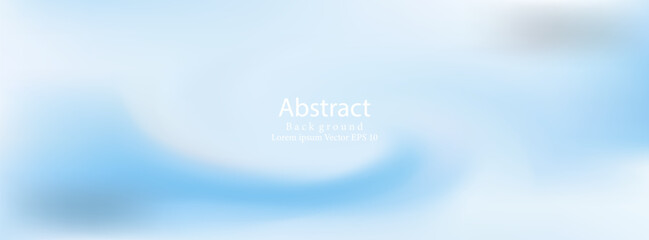 Summer Blurry Fluid Bright Water Gradient Background. Soft Ocean Vibrant Flow Color Blurry Texture. Cloudy Sky Light Liquid Pastel Background.   White Wavy Blue Gradient Mesh. vector illustration,