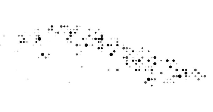 Futuristic Particle Map of Cuba in Digital Motion