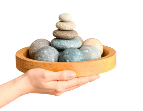 Datural Stacking Stones Toy in Muted Colors for Creative Play and De