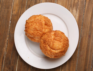 plate of shu cakes, top view