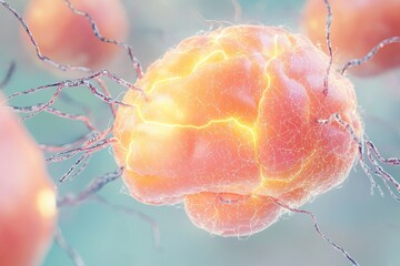 veins holding a human brain