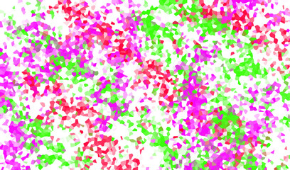 Purple Pink Green Orange White Crystals Abstract Art Background Design