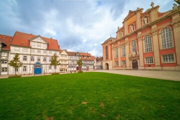 St. Trinitatis (Holy Trinity), or colloquially Trinitatiskirche, is a Lutheran church in Wolfenbüttel, Lower Saxony, Germany, consecrated in 1719. Designed by Hermann Korb, it is a rare Baroque church