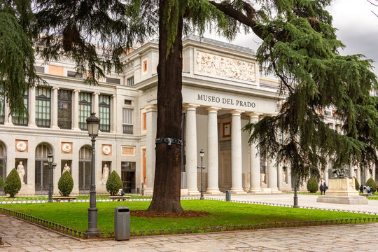 Famous Prado museum in Madrid, Spain