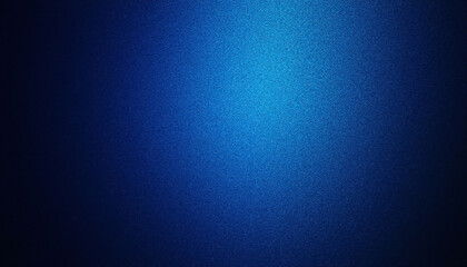 Obraz premium Grainy Blue Gradient Glowing Light Dark Noise Texture Title Design