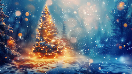 Obraz premium Postal navideña