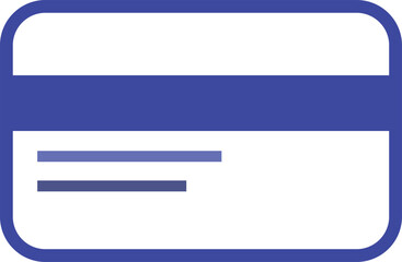 Obraz premium Blank credit card design with magnetic stripe and lines