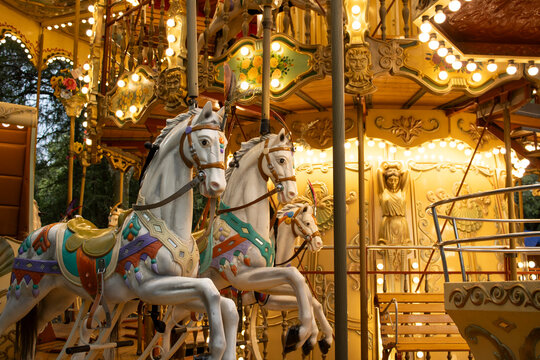 Carousel Horses at Fairground