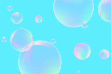 Modern realistic water bubbles, great design for any purposes. Brochure template layout. Communication concept. Brochure, leaflet, flyer, cover template.