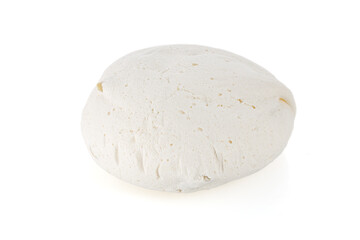 Homemade meringue cookie isolated on white. Close-up