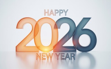 Happy new year 2026 celebration background image design for greeting cards and social media posts