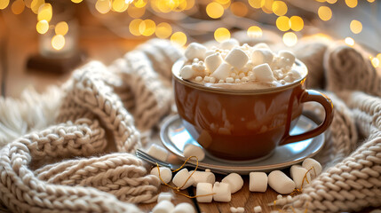 Cozy Hot Chocolate with Marshmallows