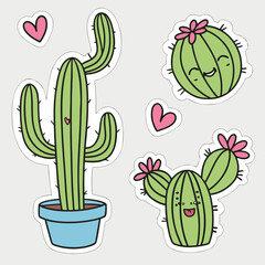 cactus in the desert vector