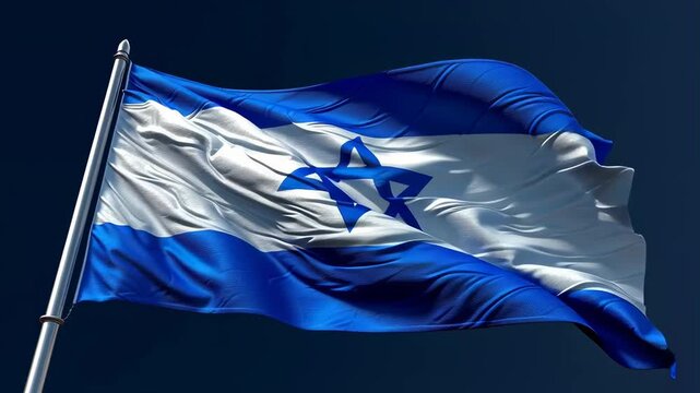 Flag on a pole waving in the wind. A symbol of national identity and unity. National flag day celebration. Independence concept. footage.