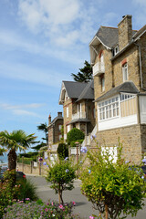 Villas de Saint-Enogat à Dinard en Bretagne, France