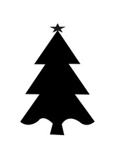 christmas tree vector illustration