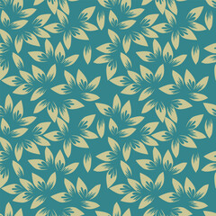 Fototapeta premium Exotic hand drawn flowers, seamless patterns with floral for fabric, textiles, clothing, wrapping paper, cover, banner, home decor, abstract backgrounds