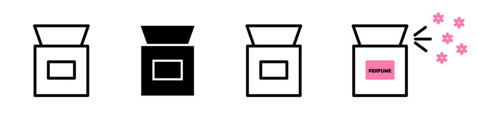 Vector icon of a men s fragrance bottle