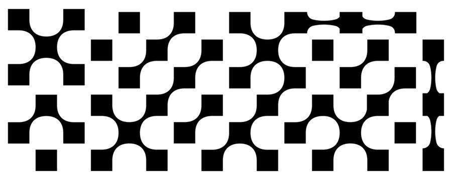 Connect square geometric pattern. Pixel metaball connections bg, pixilated abstract wallpaper