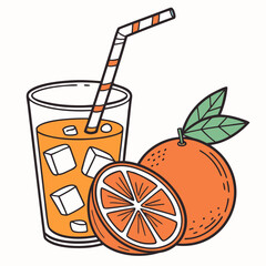orange juice vector, glass of juice vector, fresh juice vector, citrus drink vector, 