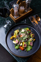 Seared Tuna Salad with Parmesan