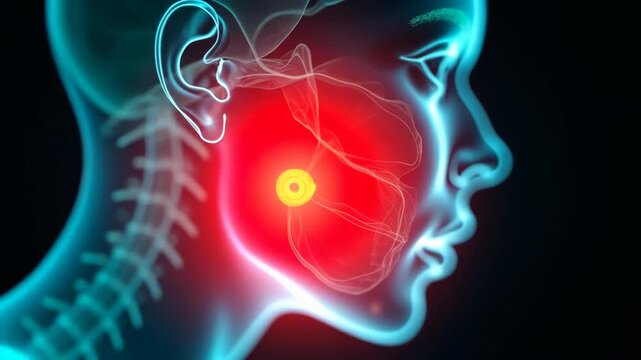 Skin: facial anatomy, pain illustration, medical imaging, nerve damage, inflammation signs, diagnostic techniques, treatment options, patient education, chronic pain management, therapy advancements