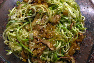 italian spaguetti pasta with nutritional carbohydrates