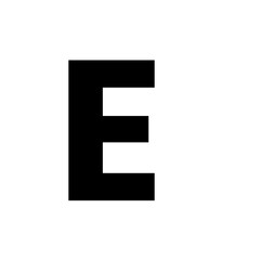 Simple Geometric Letter E Icon