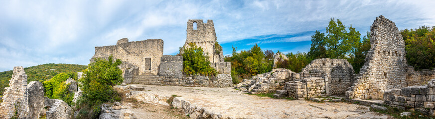 Ruins of the Medieval Abandoned Town of Dvigrad, Istria, Croatia