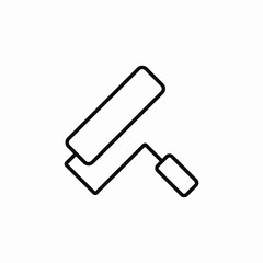 painting roller icon sign vector