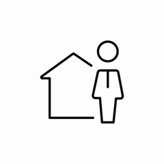 real estate realtor icon sign vector