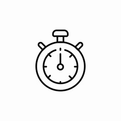 stopwatch timer icon sign vector