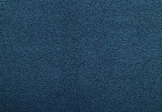 Close up soft blue microfiber towel texture