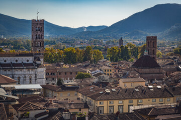 Obraz premium Old buildings in the city of Siena, Tuscany, Italy.