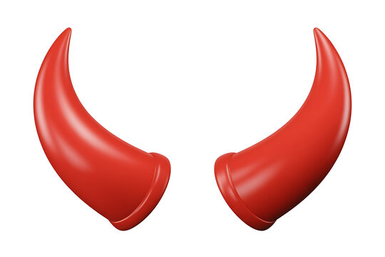 Vibrant red horns curve gracefully, evoking a sense of boldness and playful energy.