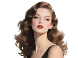 Vintage Woman Transparent Background