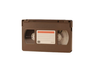 Retro Black VHS Transparent Background