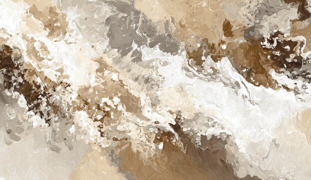 Abstract swirl pattern of earthy tones, brown, beige, and white, creating a marbled texture