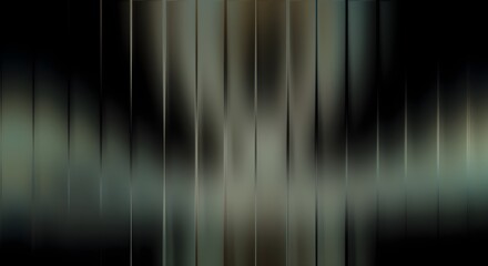 Dark Moody Landscape with Vertical Light and Shadow Lines — Mysterious Atmospheric Abstract Scene