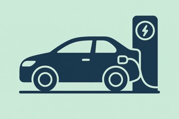 Innovative electric vehicle charging station concept showcasing sustainable transportation practices and renewable energy possibilities in a modern digital environment