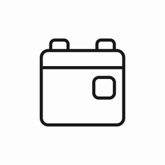 calendar day schedule icon sign vector