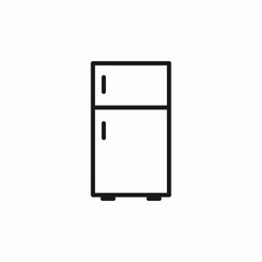 refrigirator kitchen icon sign vector