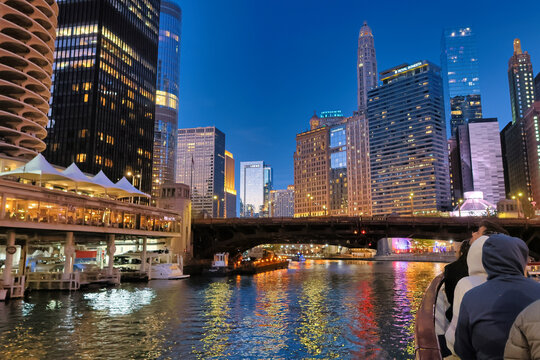 Modern urban architecture and city buildings exterior design