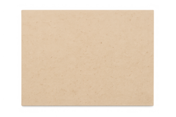 Beige, textured old paper on transparent background, ideal for creating a vintage feel or adding text
