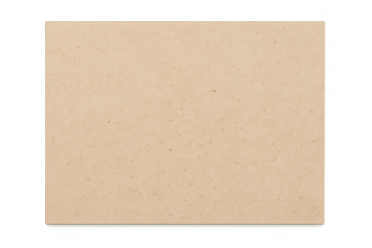Beige, textured old paper on transparent background, ideal for creating a vintage feel or adding text