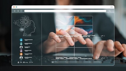 AI image generator interface enables image, AI, and generator process by converting user prompt into visual content using intelligent algorithms Marrow