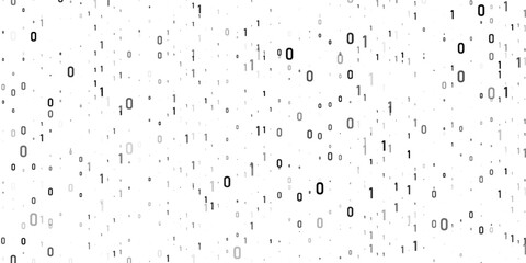 Abstract digital background with ones and zeros. Vector graphic pattern with binary code